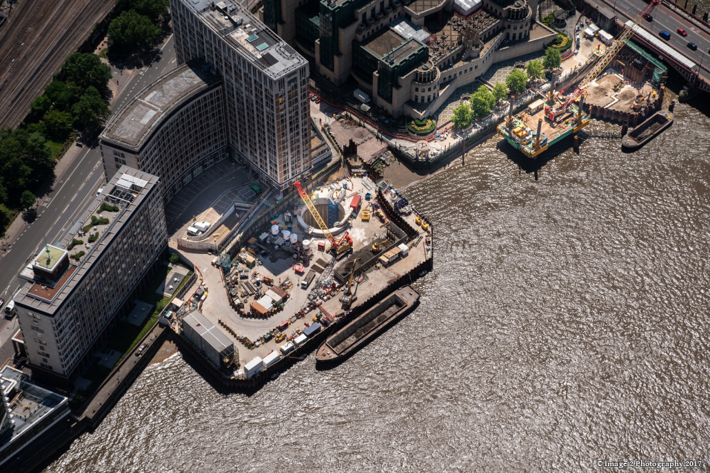 Thames Tideway Super Sewer (UK), Albert Embankment Foreshore.